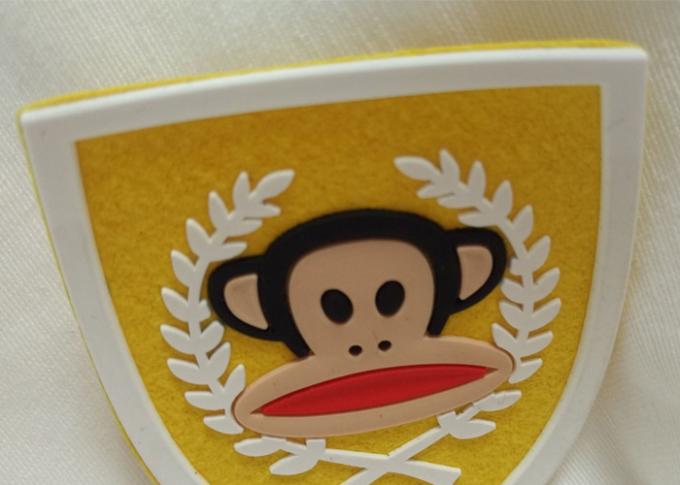 Kundenspezifisches Gummilogo bessert Silikon-Ausweis für Abnutzung im Freien/Schuhe/Taschen aus