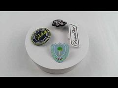 Pvc-Silikon-Gummibadge wasserdichte kundenspezifische Kleidungspflaster