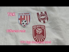 Hochfrequenzetikett TPU Wärmeübertragungsetikett farbenfrohe TPU-Wärmepresseetikett