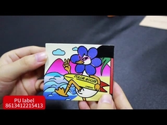 3D-Effekt Bekleidung Silikon Wärmeübertragung Etikett Tier Schwarz Farbe