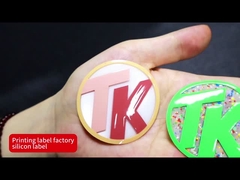 Umweltfreundliche 3D-Silikon-Wärmeübertragungskleidungsetiketten mit reflektierender Wirkung