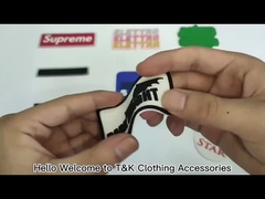 Silikon-Logo-Pflaster für Uniform- / Gummi-Kleidungsetiketten