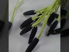 Fluoreszierendes grünes Seil Augenaufnahme Gummi Reißverschlusszieher für Outdoor-Sportbekleidung