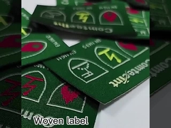 Metallgarne Gold und Silber Lurex Gewebe Bekleidung Markenzeichen mit Mittelfalt