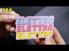 PVC-Silicon 3D-Gummi-Pflaster Abzeichen Nähen auf benutzerdefinierte Waschbar