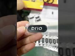 3D Silber Schwarz Tpu Wärme-Metall-Transfer-Logo für Bekleidung
