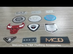 Hochwertige Silikonübertragung 3D-Wärmepresse Kleidungsstücketikett Silikonmarke für Stoff