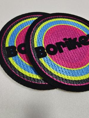 Individueller Flock-Logo-Aufnäher zum Aufbügeln, Wärmeübertragungs-Vinyl für T-Shirts