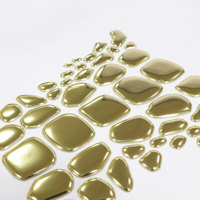 Fabrik-Kustom-Metall-Gold-TPU-Wärmeübertragungslabel - Emblem mit unregelmäßiger Form für Luxusbekleidung und Modekleidung