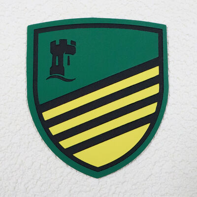 Custom Silicone Screen Printed Label Wasserdicht Dauerhaftes Logo Tag für Sportbekleidung & Uniformen