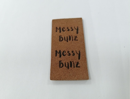 Lederner Aufkleber Veloursleder Microfiber PUs waschbar mit prägeartigem Logo