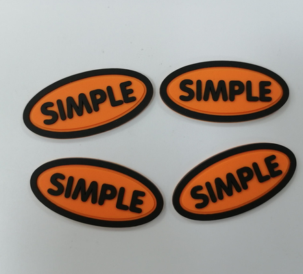 3M Reflective Embossed Custom nähen auf Logo Patches Silicone Badge