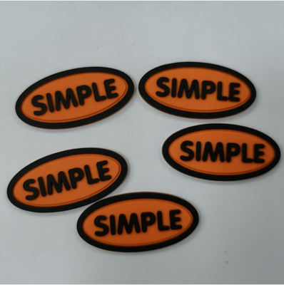 3M Reflective Embossed Custom nähen auf Logo Patches Silicone Badge