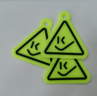 Nähen Gummiflecken-Ausweise PVC-Silikon-3D auf kundengebundenem waschbarem