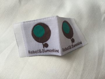 Gesponnener Aufkleber Druck-Reinigungs-Band-Anweisungs-Aufkleber-Kleiderwäsche-Sorgfalt-Aufkleber