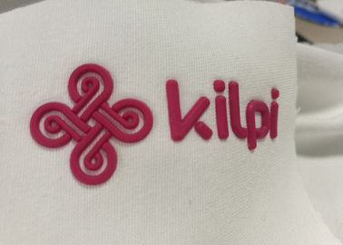 der Taschenkleidungs der hohen Qualität der Heizwärmepresse kundenspezifisches Drucksilikon-Hitze transfe des Logos 3d umweltfreundliches prägeartiges Gummi