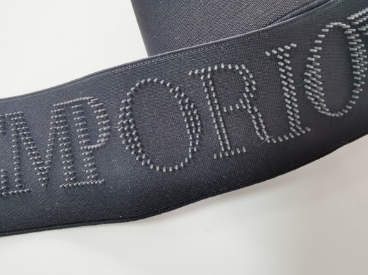 Zahnbürsten-Dot Printed Logo Black Elastic-Band Eco freundlich
