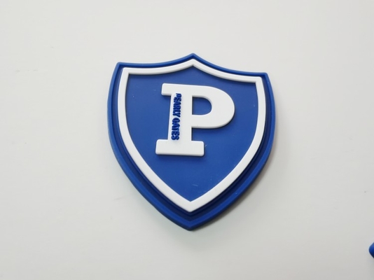 Silikonkautschuk-Kleidungs-Hauptaufkleber, schwarzer Effekt 3D nähen auf Logo Patches