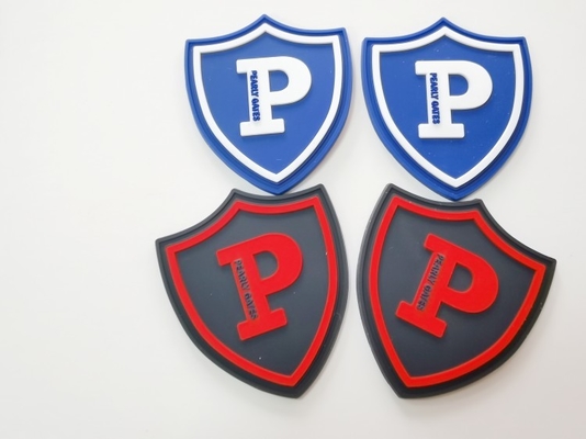 Silikonkautschuk-Kleidungs-Hauptaufkleber, schwarzer Effekt 3D nähen auf Logo Patches