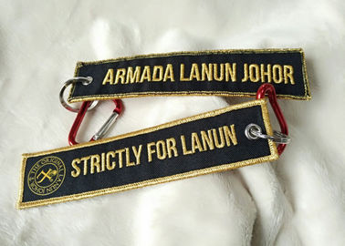 Stickerei-Logo Keychains 2.5cm Gold3d