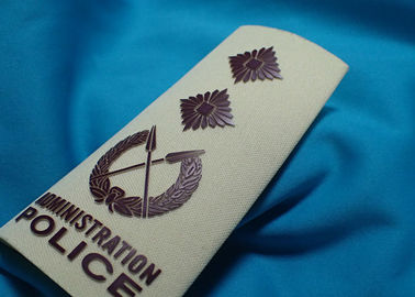 Kundenspezifische Kleidungs-Flecken mit hoher Dichte, Hitze-Transferdruck für Baumwollgewebe-Uniform