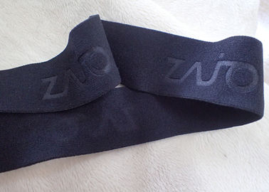 25mm Jacquardwebstuhl-elastisches Band mit Prägungslogo für Abnutzung im Freien