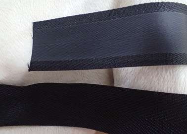 Polyester-Matteffekt, der gesponnenes Band, nicht elastische Schnur-Schwarz-Farbe beschichtet