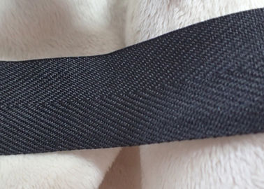 Polyester-Matteffekt, der gesponnenes Band, nicht elastische Schnur-Schwarz-Farbe beschichtet