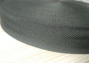 Polyester-Matteffekt, der gesponnenes Band, nicht elastische Schnur-Schwarz-Farbe beschichtet