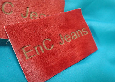 Personifizierte Metalllogo-echte prägeartiges Leder-Aufkleber und Umbauten für Kleidung