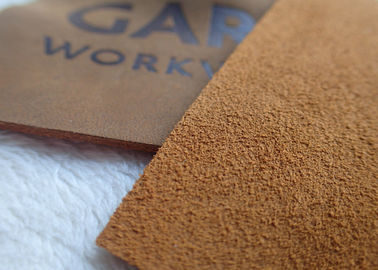 Gewohnheit prägeartige Lederflicken-Markenname-Tan-Farbe Genuines für Jeans