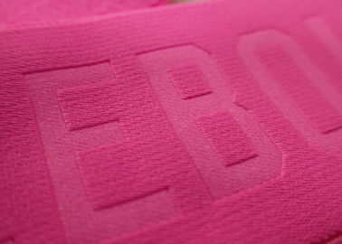 Prägeartiger 3D angehobener Namen-Logo-Flecken-klebender Haken und Schleifen-Band für Sportkleidung