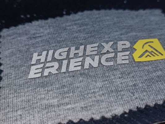 OEKOTEX Logo Waschbare Patches Kundenspezifische Refektive Silber Silikon-Badges