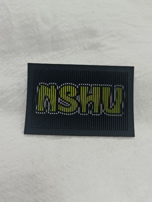 OEKOTEX Embossed Logo Waschbare Patches Verhandelbare kundenspezifische Patches