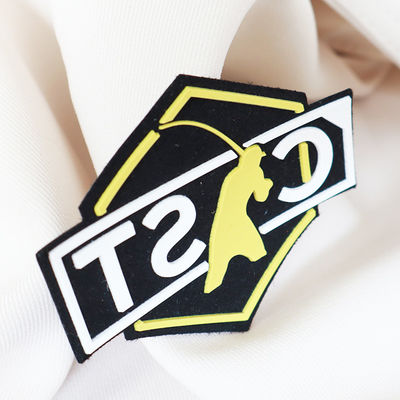 OEKOTEX Embossed Logo Waschbare Patches Verhandelbare kundenspezifische Patches