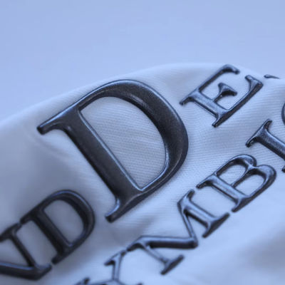 Custom Design Briefe Hochfrequenz geprägte Markenetikette 3D TPU Logo Wärmeübertragung Eisen auf Etiketten für Kleidung