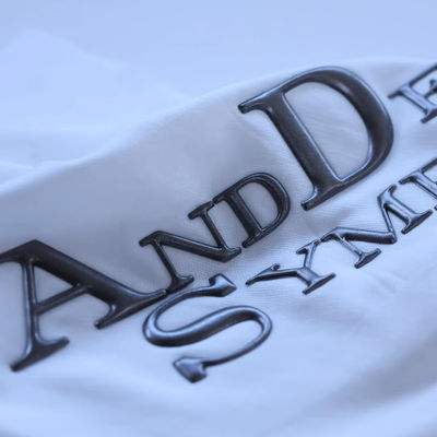 Custom Design Briefe Hochfrequenz geprägte Markenetikette 3D TPU Logo Wärmeübertragung Eisen auf Etiketten für Kleidung