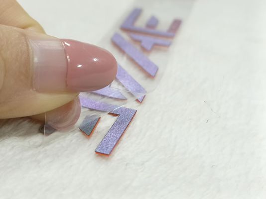 3D-Gedruckte Glanz-Logo-Eisen auf Kleidung Wärme Gummi-Abzeichen Silikon-Wärmeübertragungspflaster