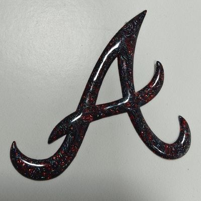 Kundenspezifisches hochfrequentes 3D-TPU-geprägtes Logo, rotes Metallic-Wärmeübertragungsetikett für Taschen