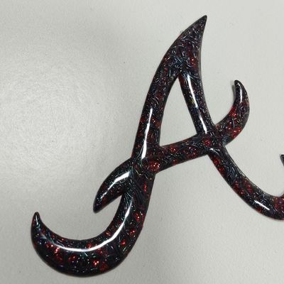 Kundenspezifisches hochfrequentes 3D-TPU-geprägtes Logo, rotes Metallic-Wärmeübertragungsetikett für Taschen