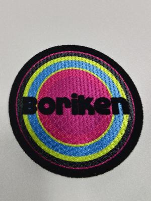 Mini Flock Heat Transfer Label (5cm, Polyester, Black, Apparel Decor)