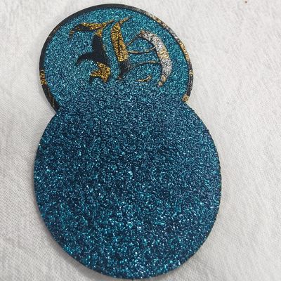 OEM Silberfaden Stickerei Gewebte Patches für Kleidung