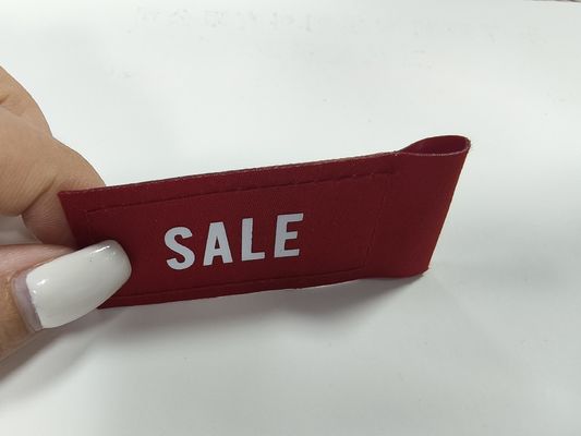Customized Ink Sale Tags Kleidungspflaster Bildschirmdruck Logo Gewebtes Etikett
