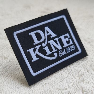 High Custom Kleidung Gewebte Etiketten Herstellers Satin Hang Tags Markenlogo Druck Baumwolle Prägte Polyester Kleidung Verwendung