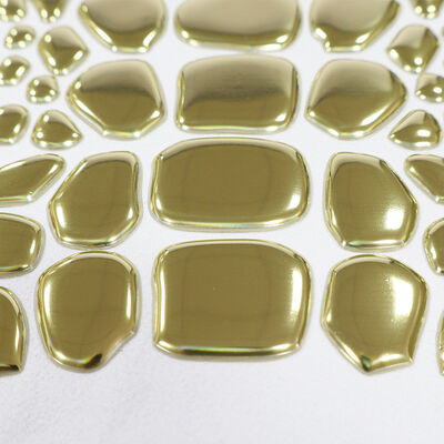 Fabrik-Kustom-Metall-Gold-TPU-Wärmeübertragungslabel - Emblem mit unregelmäßiger Form für Luxusbekleidung und Modekleidung