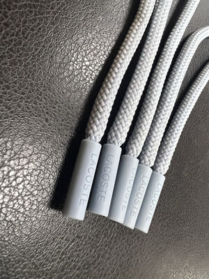 Silikon Reißverschlusszieher - Ziehseil Tipps für Bekleidung und Accessoires (Grau, 5 Stück)