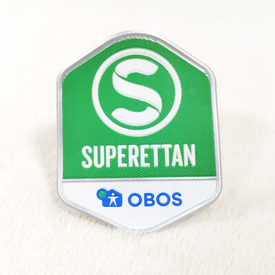 Custom TPU Wärmeübertragung Badge - Superettan OBOS Logo 3D Prägung Kleidung Etiketten für Bekleidung Accessoires