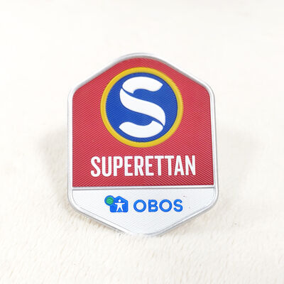 Custom TPU Wärmeübertragung Badge - Superettan OBOS Logo 3D Prägung Kleidung Etiketten für Bekleidung Accessoires