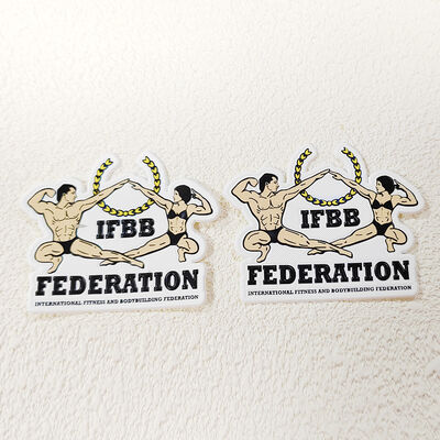 TPU Wärmeübertragungsetikett IFBB Fitness Bodybuilding Federation