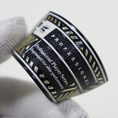 Custom TPU High-Frequency Patch - Metall-Gold & Schwarz Profi-Spieler-Serie-Abzeichen für Sportbekleidung